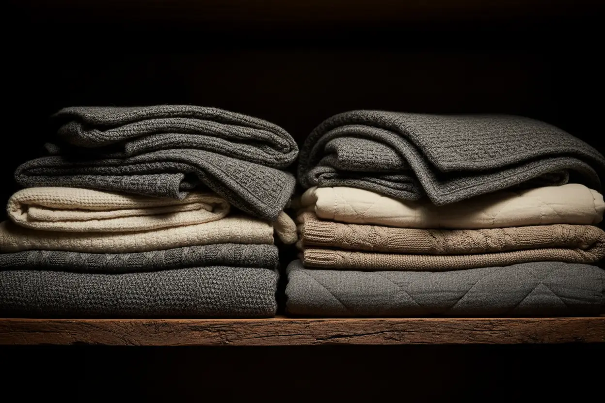 Folded everyday textiles